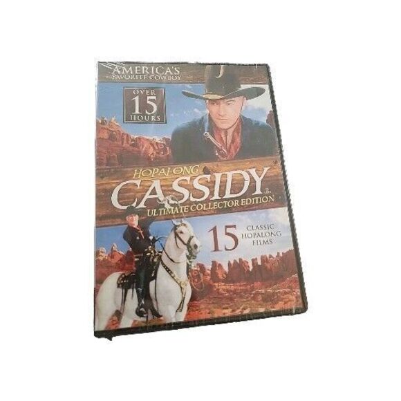 Brand New 2 DVDs - Hopalong Cassidy, 15 Films, 20 Films (DVD) Favorite Cowboy - Picture 1 of 6